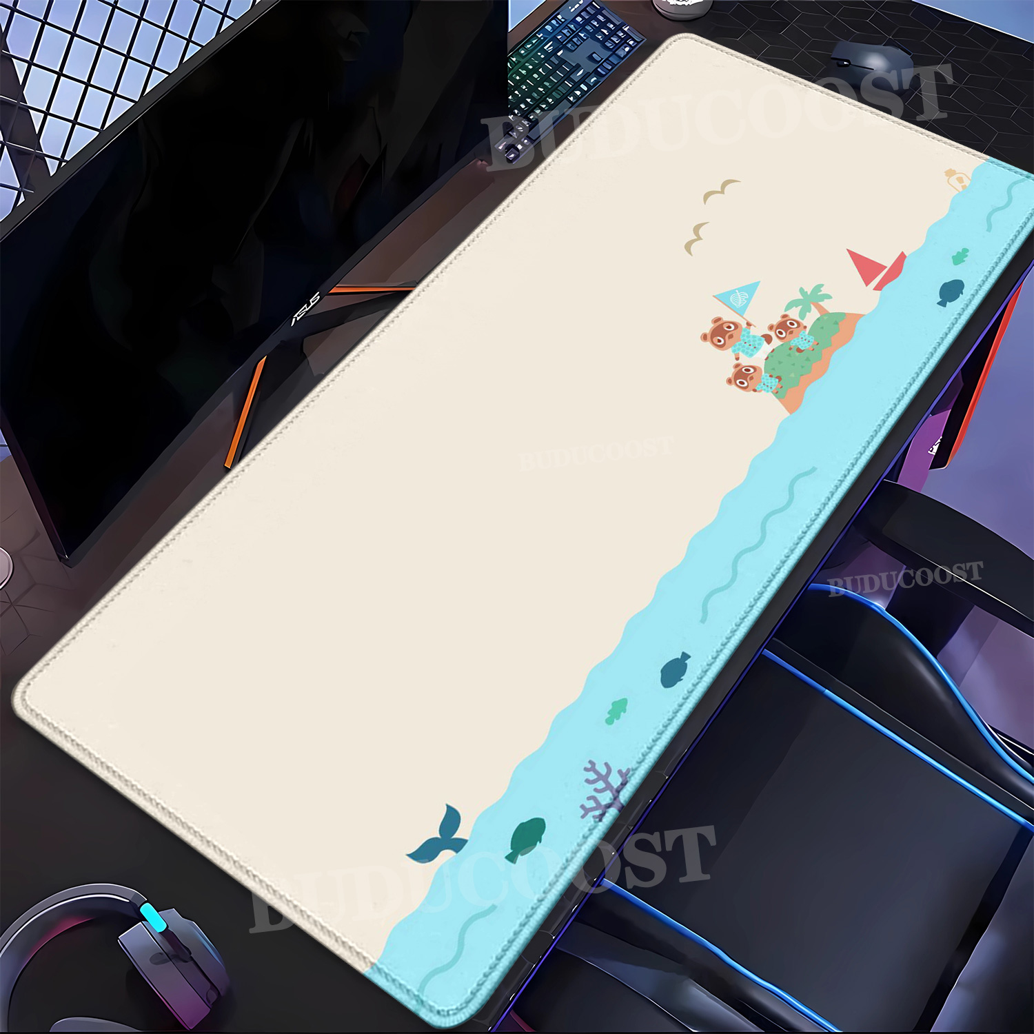 Mouse Charging Pad - Large Kawaii Mouse Pad Non-Slip Gaming