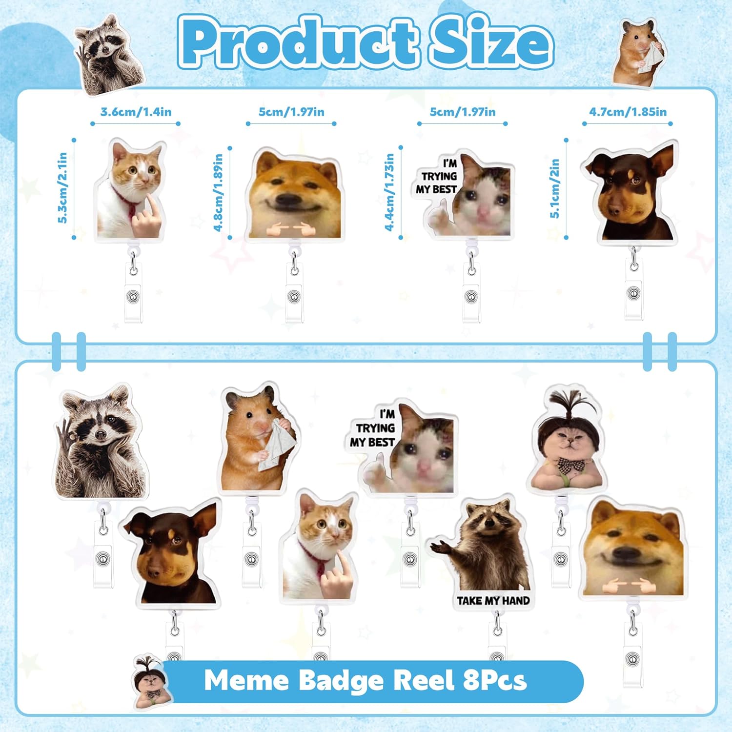 8PCS/16PCS Cute Retractable Ba - Xray Tech Accessories review and price