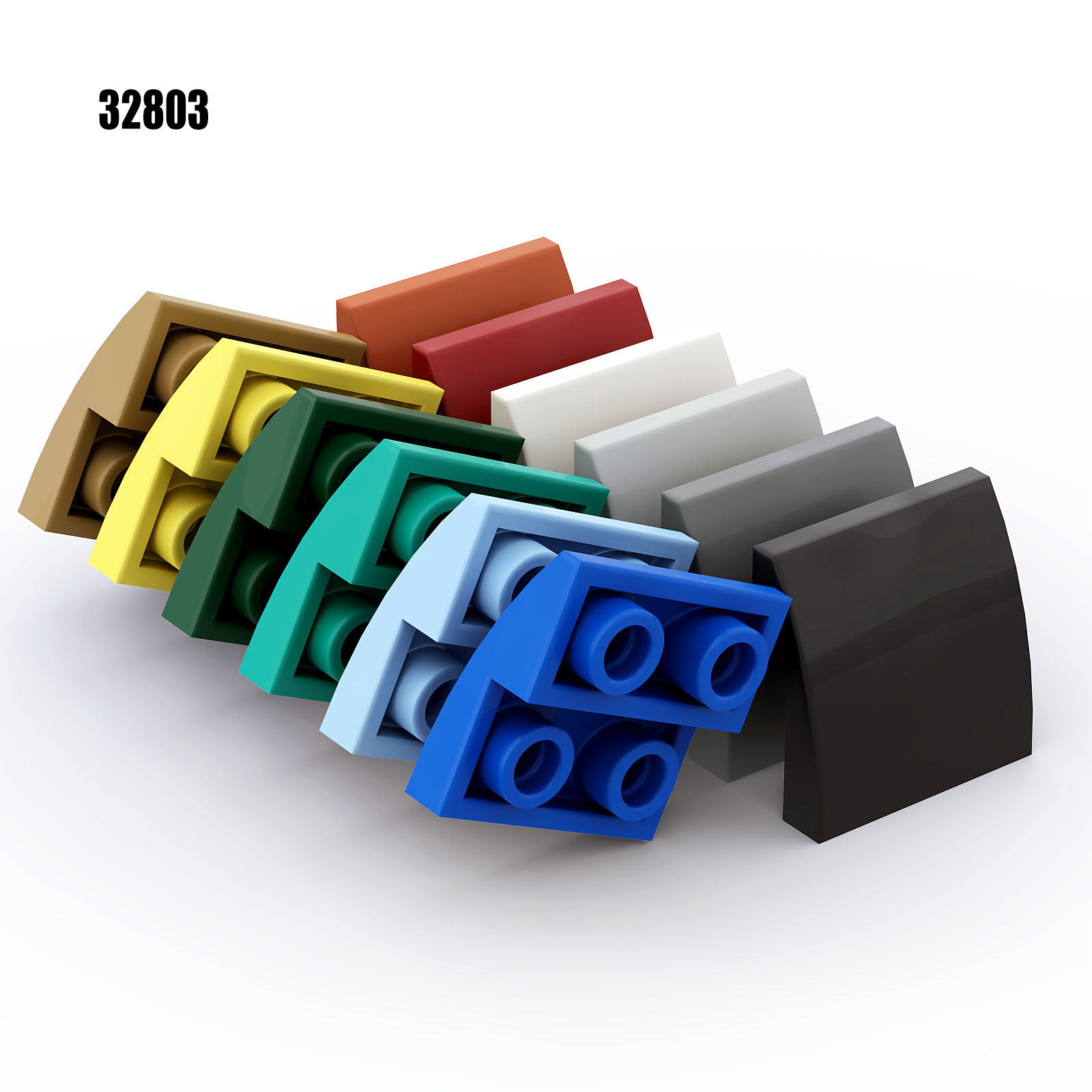 50pcs MOC Bricks 32803 2x2 Rev - Tech Accessories For Kids review and price