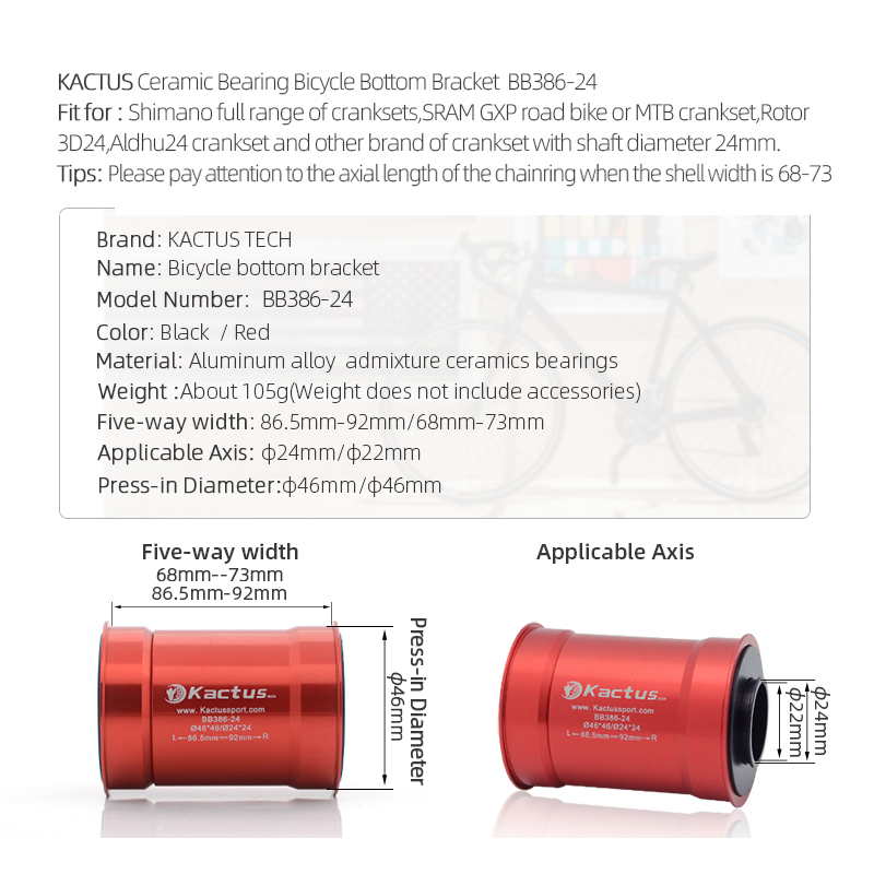 KACTUS Bike Bottom Bracket Cer - Tech Bike Accessories review and price