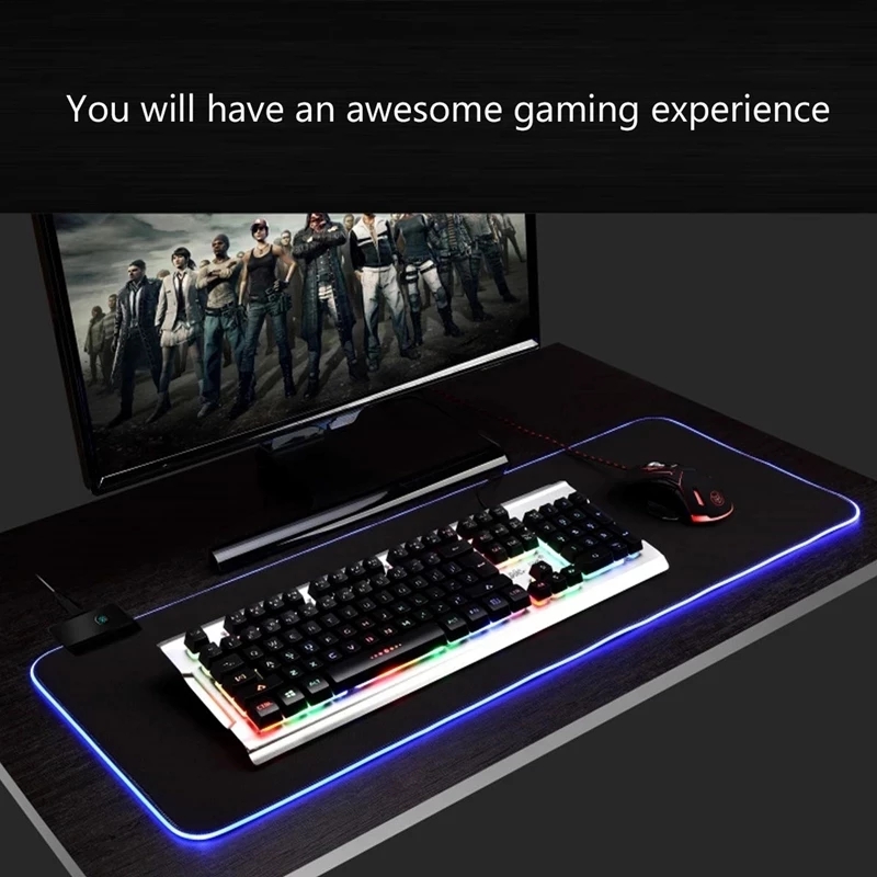 LED Light Mousepad RGB Keyboar - Mouse Charging Pad review and price