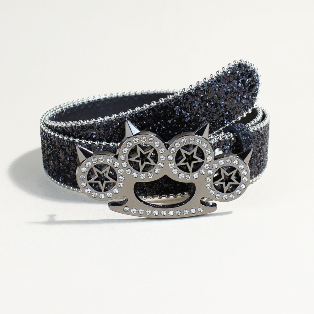 Y2K Rhinestone Belt Punk Knuck - Tech Wear Accessories review and price