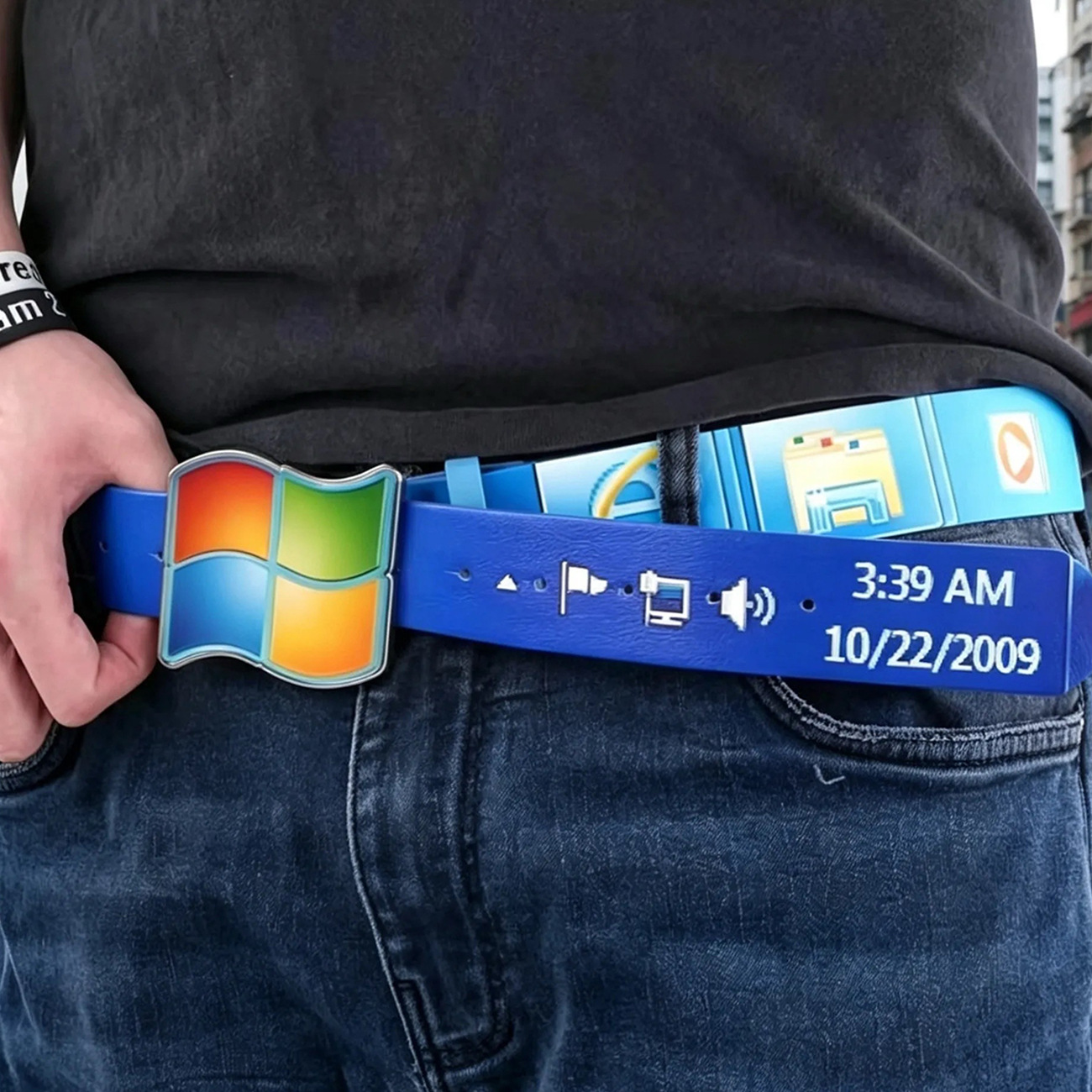 Retro Desktop UI Printed Pin B - Tech Wear Accessories review and price