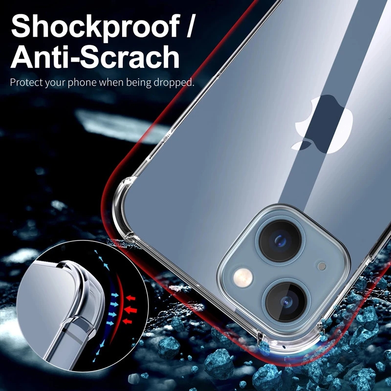 Shockproof Clear Phone Case Fo - Tech Accessories Iphone review and price