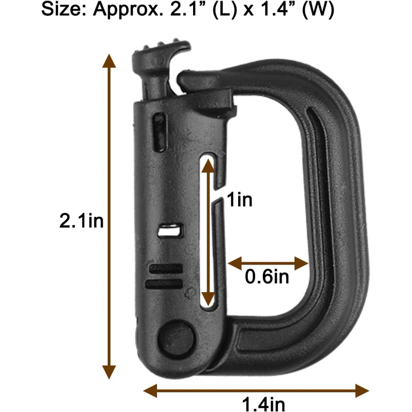 5Pcs Plastic D-Ring Tactical C - Tech Accessories Pouch review and price
