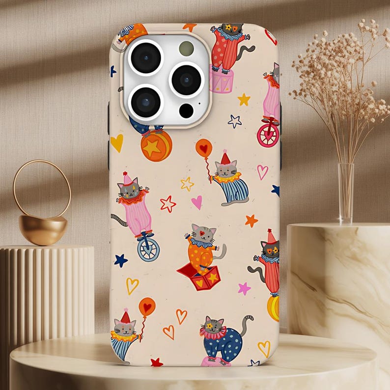 Circus Cat IPhone Case Kitten  - Tech Accessories Iphone review and price