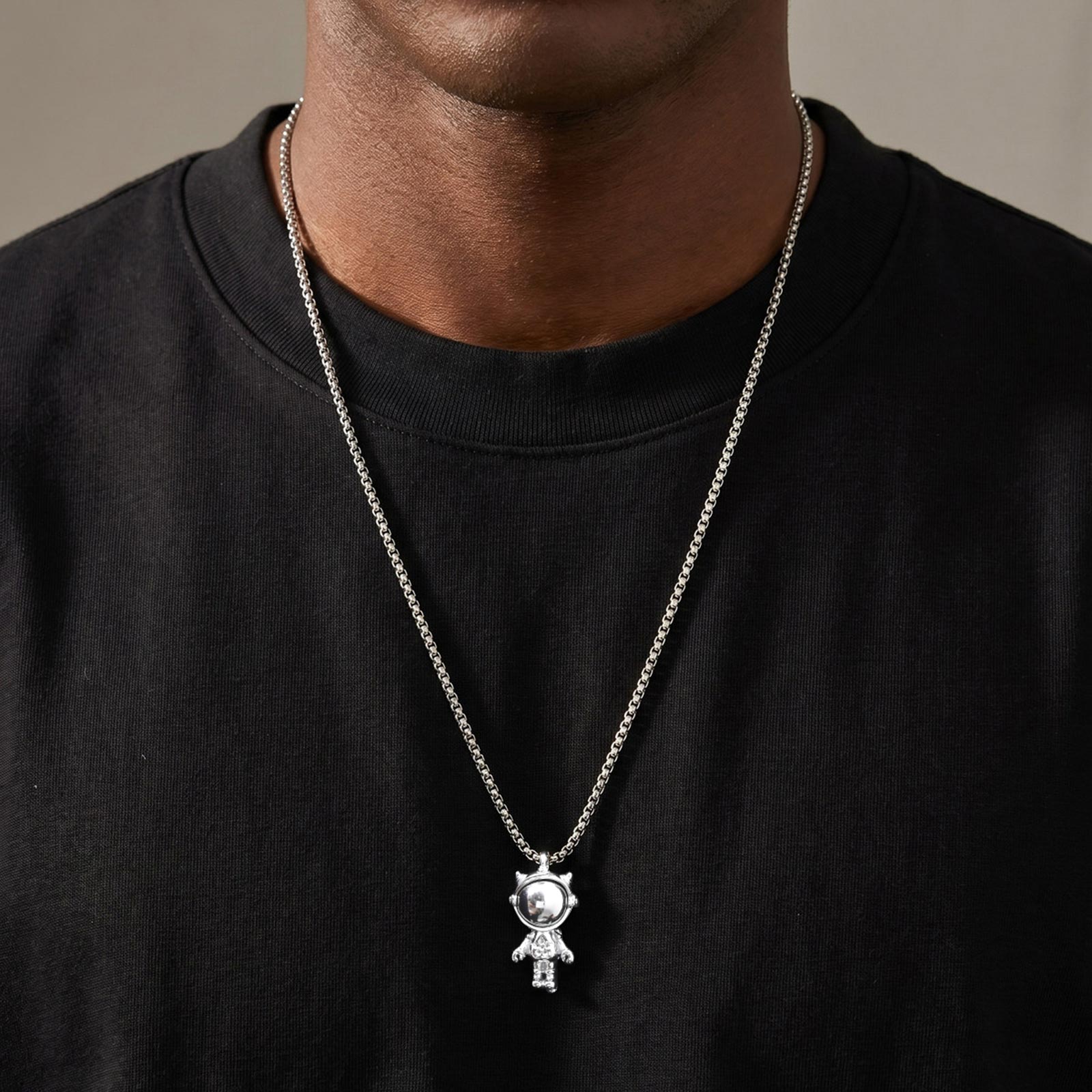 Vnox Stainless Steel Spaceman  - Tech Wear Accessories review and price